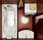 Подробнее о Ванна акриловая Triton Персей 190x90 см каркас, слив-перелив (ручки приобретаются отдельно)