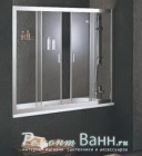 Подробнее о Шторки для ванны Vegas Zeus 2V (168-173х140 см) профиль белый, стекло прозрачное (Z2V 0170 01 01)