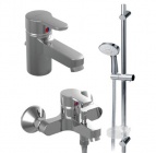 Подробнее о Комплект смесителей Vidima Сева Фреш BA035AA для ванны, раковины, душевой гарнитур, хром