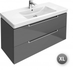 Подробнее о Мебель для ванной Villeroy&Boch Subway 2.0 A697 00FQ, 7175 A001 98,7x44,9x52 см тумба с раковиной, цвет дуб графитовый