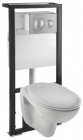 Подробнее о Унитаз подвесной с инсталляцией Vitra Normus-2 9773B003-1178 сиденье, клавиша хром 