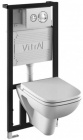 Подробнее о Унитаз подвесной с инсталляцией Vitra S20 9004B003-7200 с сиденьем микролифт, клавиша хром