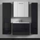 Подробнее о Мебель для ванной Vod-ok Флорена 90 (90х44,3х58 см) тумба с раковиной Аллегро 90, черная