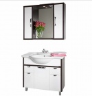 Подробнее о Мебель для ванной Vod-ok Клаудия 95 (95х51,5х87,5 см) тумба с раковиной Дрея 95 (корпус венге, фасад белый)