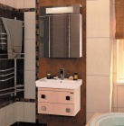 Подробнее о Мебель для ванной Vod-ok Квадро 60 (60х47,5х49 см) тумба подвесная с раковиной Дрея Q 60, дуб (0082-60-У)