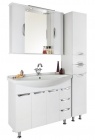 Подробнее о Мебель для ванной Vod-ok Лира 105 (105,5х33,5х86,5 см) тумба с раковиной Лагуна 105, без бельевой корзины, белая