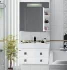 Подробнее о Мебель для ванной Vod-ok Квадро 80 (80х47,5х51 см) тумба подвесная с раковиной Дрея Q 80, белая