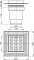 Подробнее о Сливной трап Alcaplast APV13 150 x 150/110 подводка – прямая, решетка – нержавеющая сталь, воротник – 2-х уровневая изоляция, гидрозатвор – мокрый