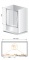 Подробнее о Шторка для ванны Cezares Trio V22 (TRIO-V-22-170/145-P-Cr) (168-172)x145 см (Текстурное стекло Punto, профиль хром)