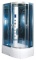 Подробнее о Душевая кабина Nautico 423E (120x90x215 см) синее зеркальное стекло 4-5 мм, высокий поддон со сливом-переливом, купол - акрил, сифон с гидрозатвором