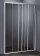 Подробнее о Душевая дверь River La Manche 130 МТ (130х185 см) стекло матовое, профиль белый, трехсекционная